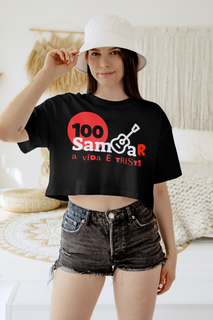 Nome do produtoCamisa Cropped Feminina - Sem Samba a Vida é Triste