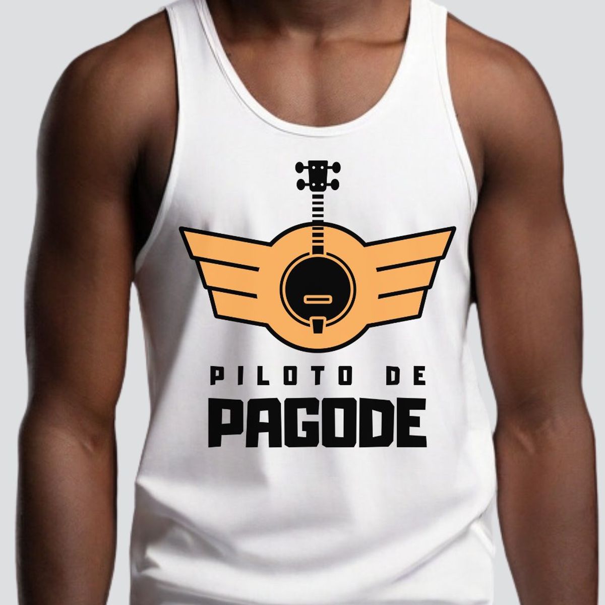 Nome do produto: Camiseta Regata Masculina - Piloto de Pagode