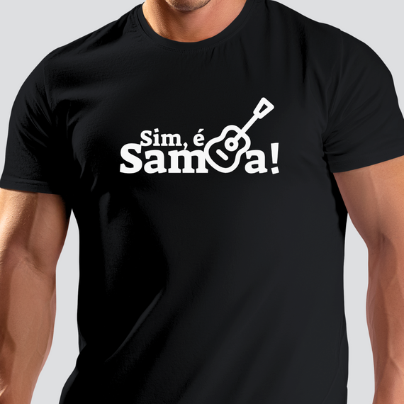 Camiseta Masculina Clássica Sim é Samba