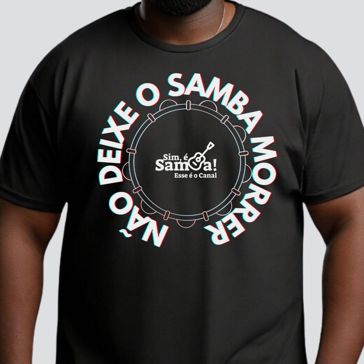 Nome do produto: Camiseta Plus Size - Não Deixe O Samba Morrer