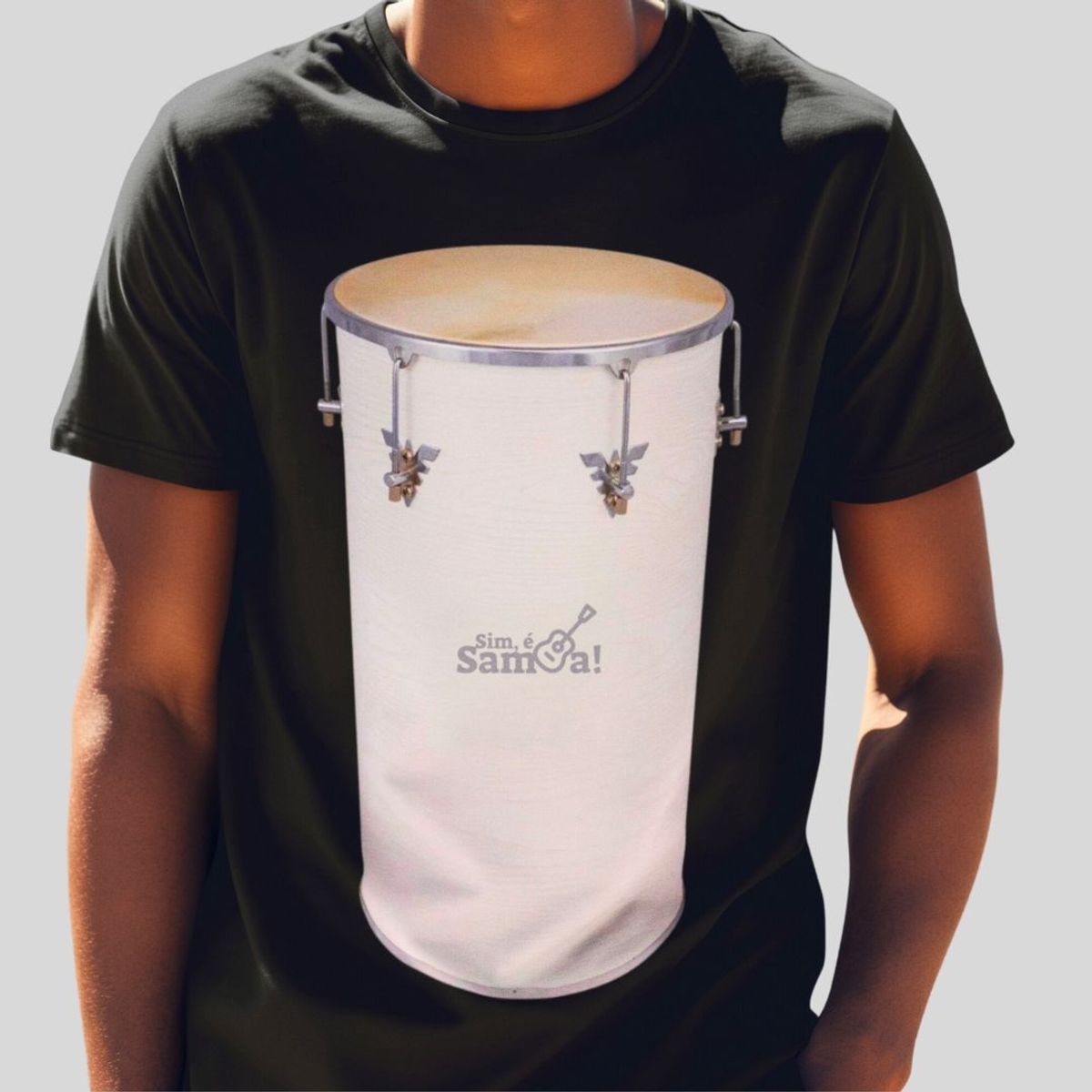 Nome do produto: Camiseta Masculina Clássica - Tantan Sim é Samba