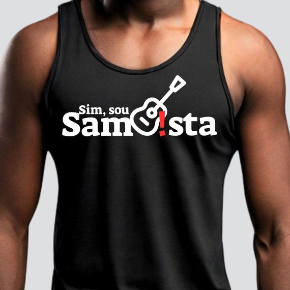 Camiseta Regata Masculina - Sim Sou Sambista