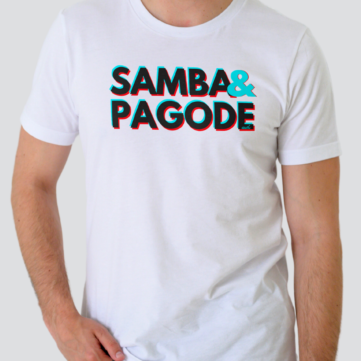 Nome do produto: Camiseta Clássica Masculina - Samba e Pagode