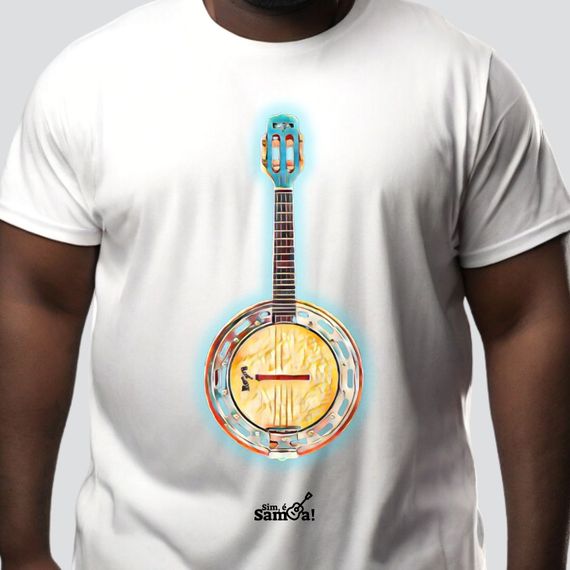 Camiseta Plus Size - Banjo Sim é Samba