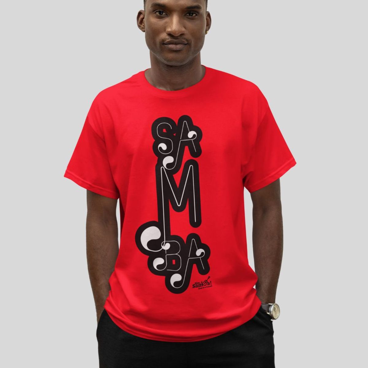 Nome do produto: Camiseta Classic Masculina - Samba - Cor Vermelho