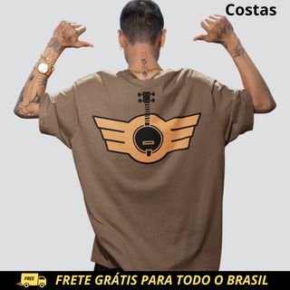 Nome do produtoCamiseta Masculina Oversized - Piloto de Pagode