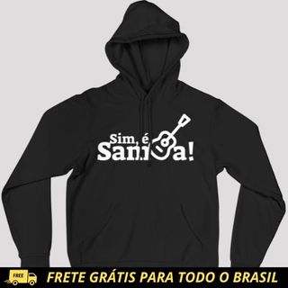 Nome do produtoBlusão de Moletom Canguru - Sim é Samba