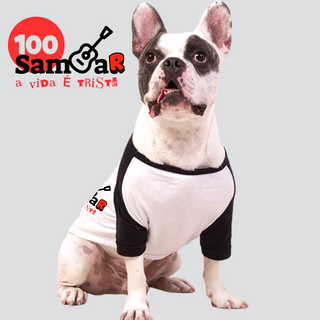 Nome do produtoCamisa Pet Dog - Sem Sambar a Vida é Triste