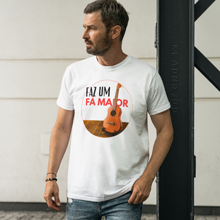 Nome do produtoCamiseta Prime Masculina - Faz um Fá Maior - Sim, é Samba!