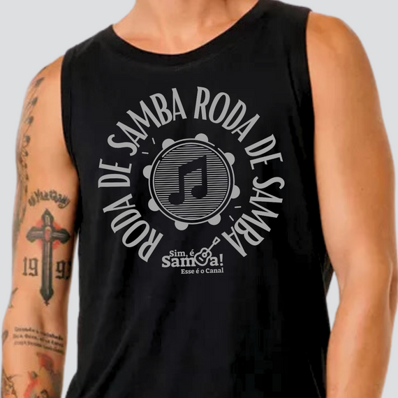 Camiseta Regata Masculina - Roda de Samba