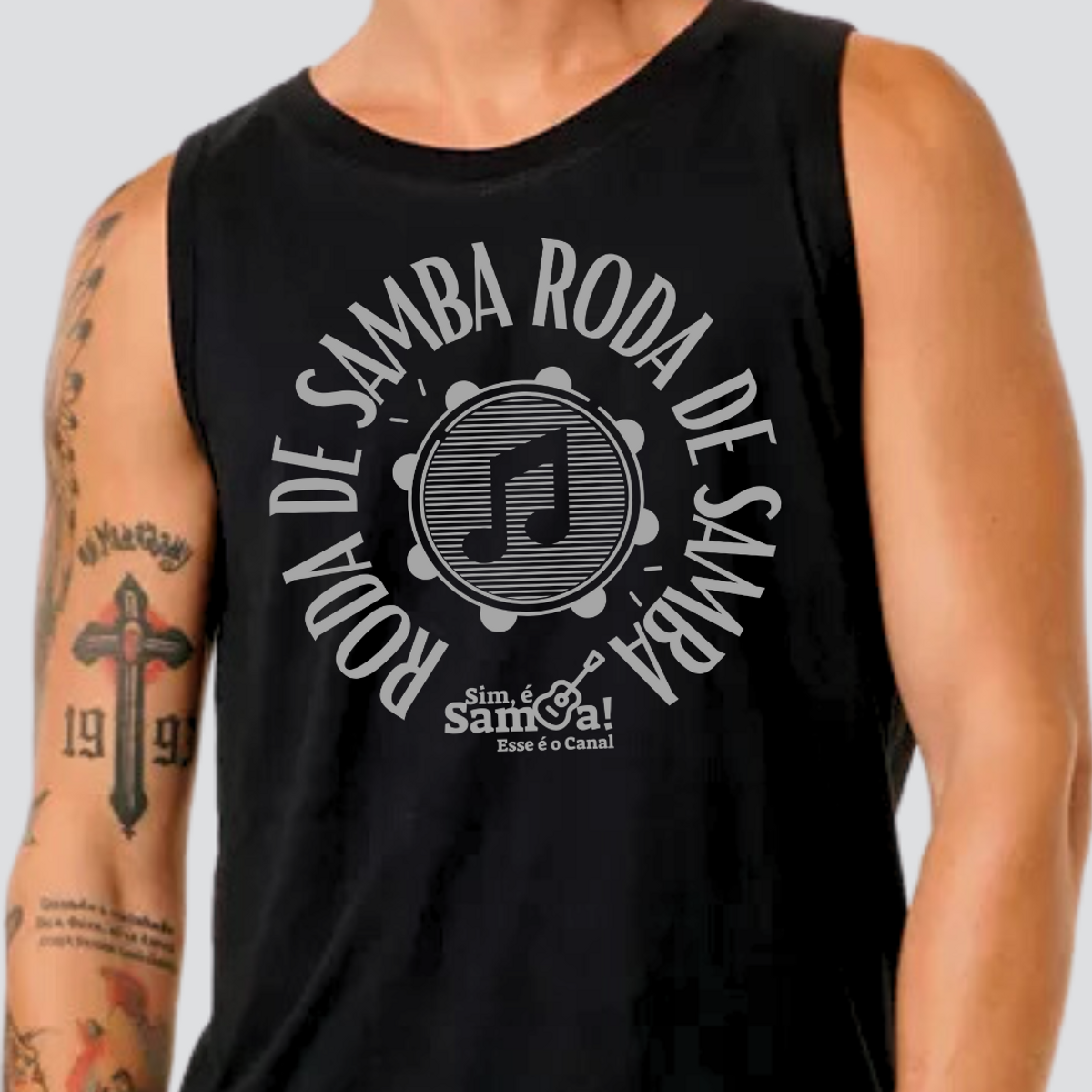 Nome do produto: Camiseta Regata Masculina - Roda de Samba