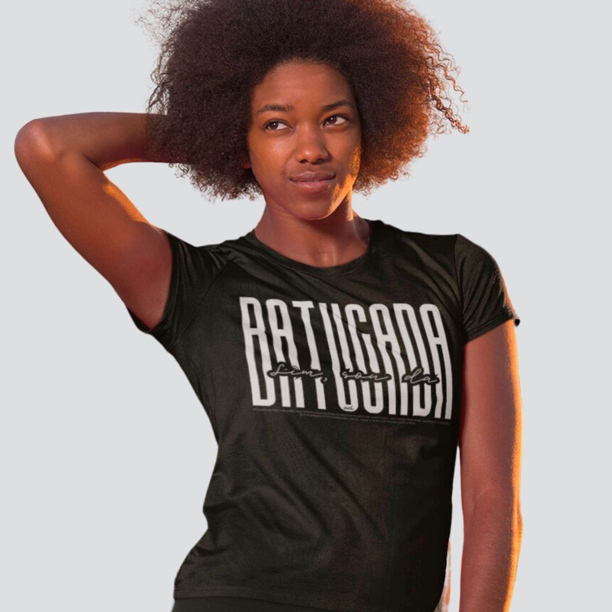 Nome do produto: Camiseta Baby Long Clássica Feminina - Sim Sou da Batucada