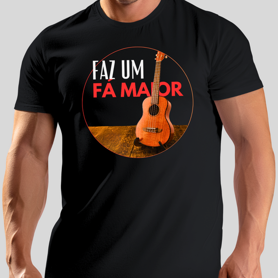 Camiseta Quality Masculina - Faz um Fá Maior Sim é Samba
