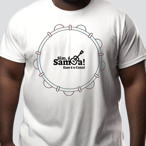 Camiseta Plus Size - Pandeiro Sim é Samba