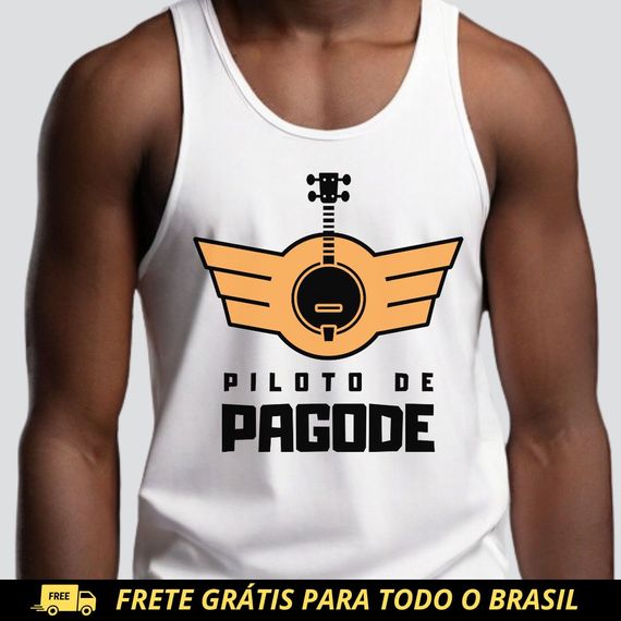 Camiseta Regata Masculina - Piloto de Pagode