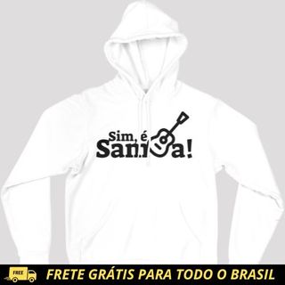 Nome do produtoBlusão de Moletom Canguru - Sim é Samba