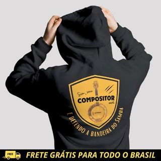 Nome do produtoJaqueta de Moletom Com Ziper - Sim Sou Compositor