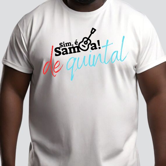 Camiseta Plus Size - Sim é Samba de Quintal