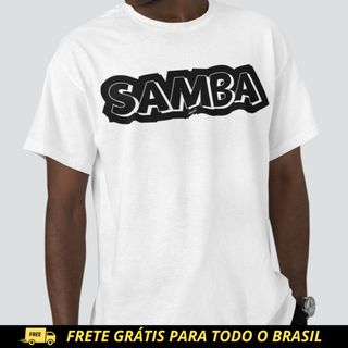 Camiseta Quality Masculina - Estampa Samba