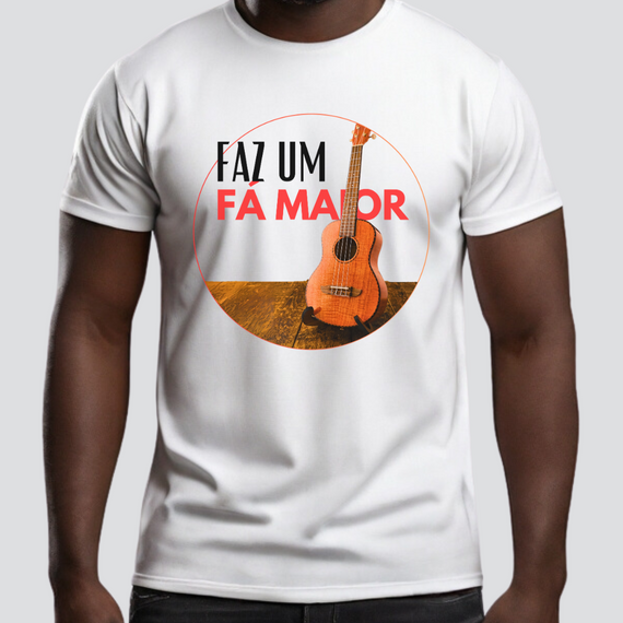 Camiseta Prime Masculina - Faz um Fá Maior - Sim, é Samba!