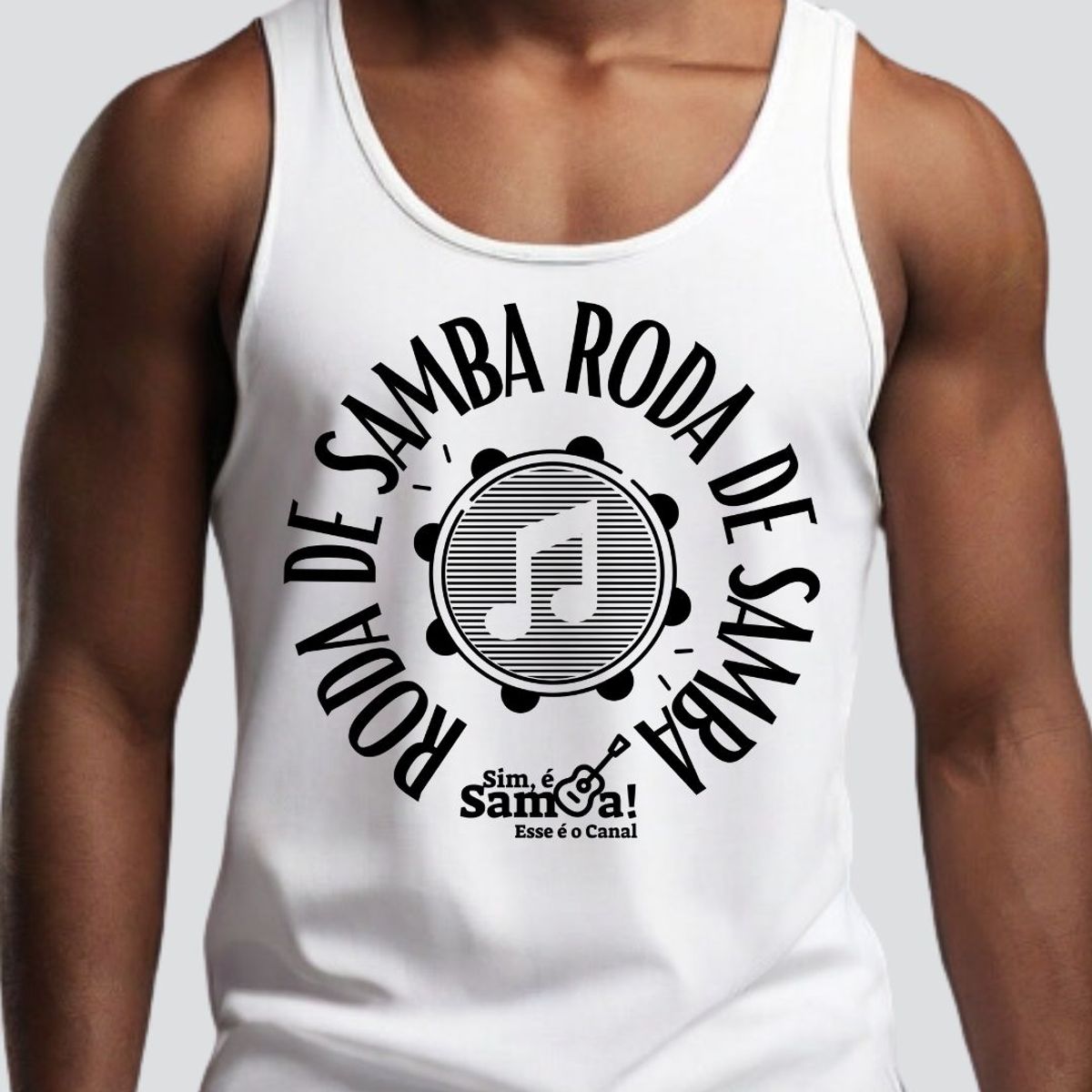 Nome do produto: Camiseta Regata Masculina - Roda de Samba