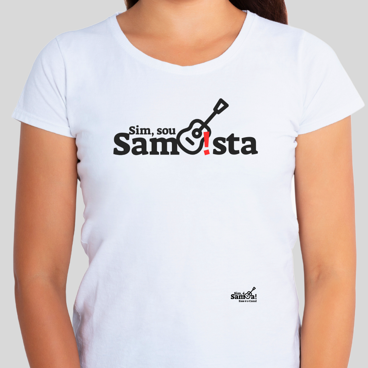 Nome do produto: Camiseta Baby Long Quality Feminina - Sim Sou Sambista