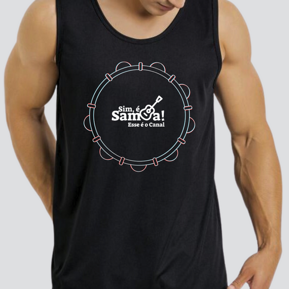 Camiseta Regata Masculina - Pandeiro Sim é Samba