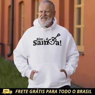 Nome do produtoBlusão de Moletom Canguru - Sim é Samba