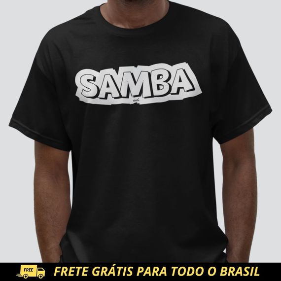 Camiseta Quality Masculina - Samba Estampado