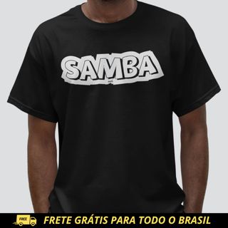 Nome do produtoCamiseta Quality Masculina - Samba Estampado