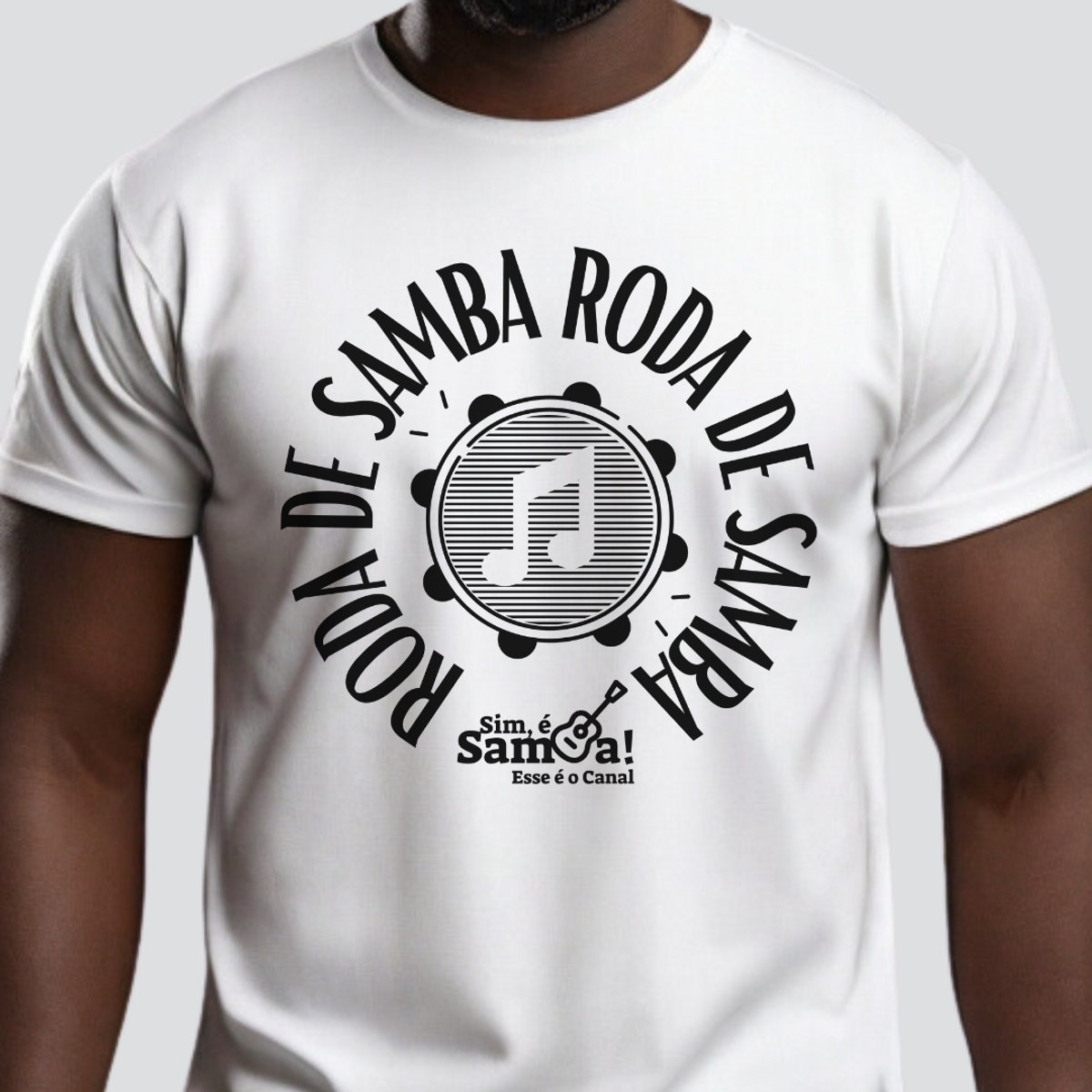 Nome do produto: Camiseta Quality Masculina - Roda de Samba