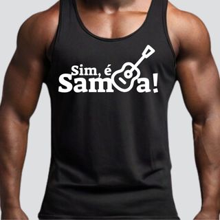 Camiseta Regata Masculina - Sim é Samba
