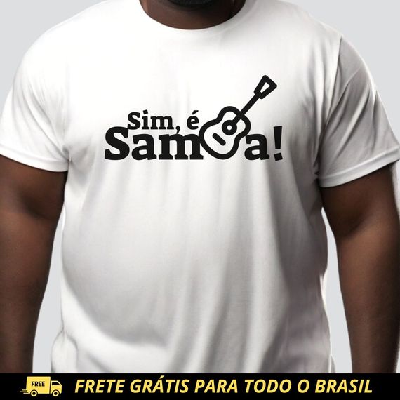 Camiseta Plus Size - Sim é Samba