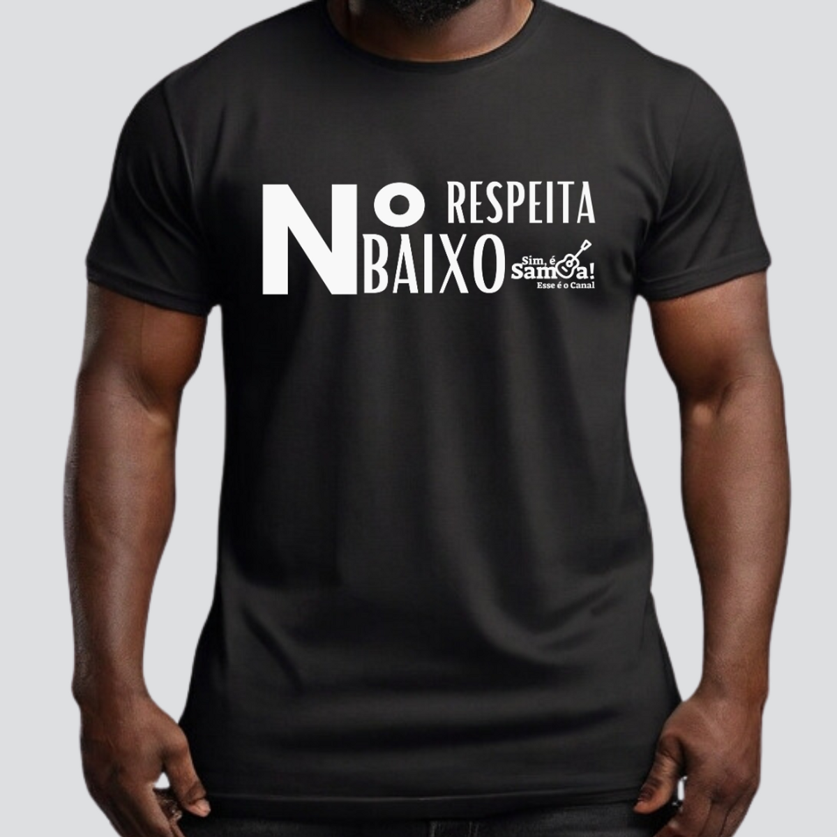 Nome do produto: Camiseta Clássica Masculina - Respeita Número Baixo