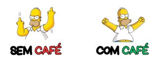 Nome do produtoCaneca Os Simpsons - Sem/Com Café