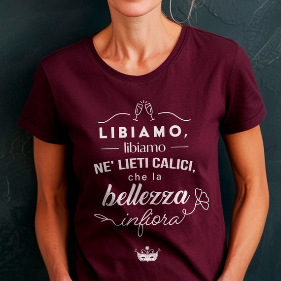 Libiamo Ne' Lieti Calici - Vocais Visuais - Camiseta Premium