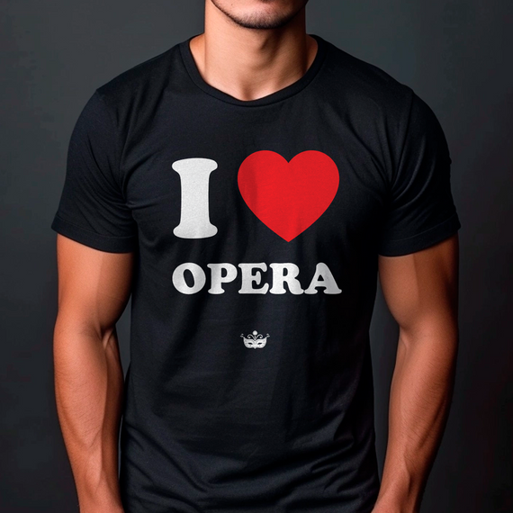 I Love Opera - Camiseta Pima