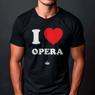 Nome do produtoI Love Opera - Camiseta Pima