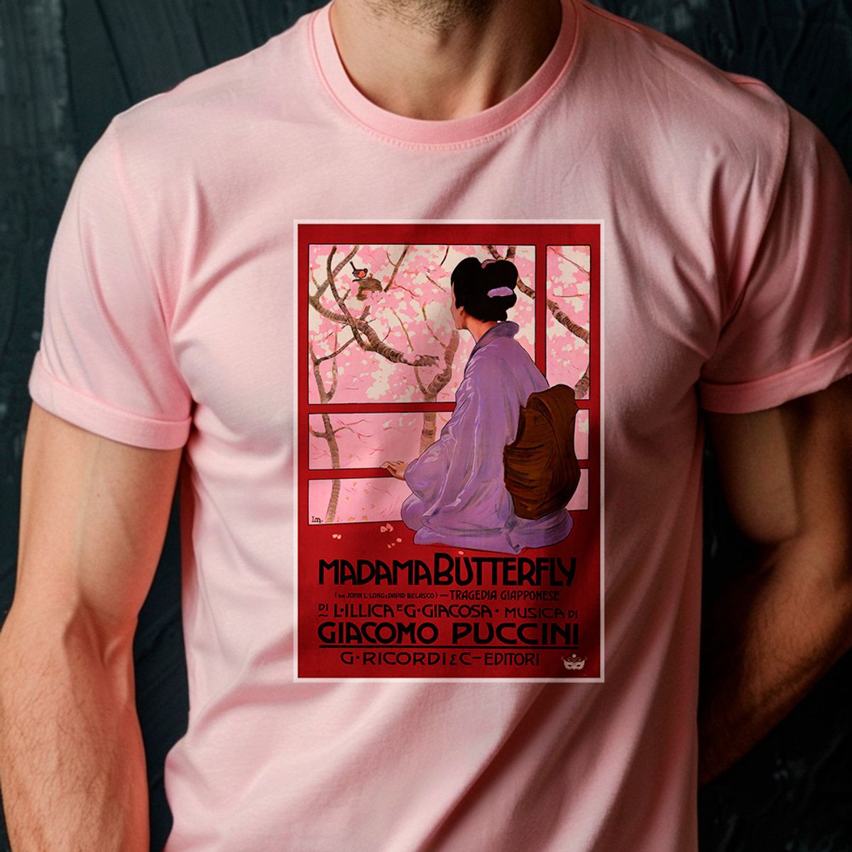 Nome do produto: Cartaz Madama Butterfly - Camiseta Pima Peruano