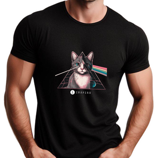 Camiseta Cat Side Of The Moon Inspire - PRIME (k)