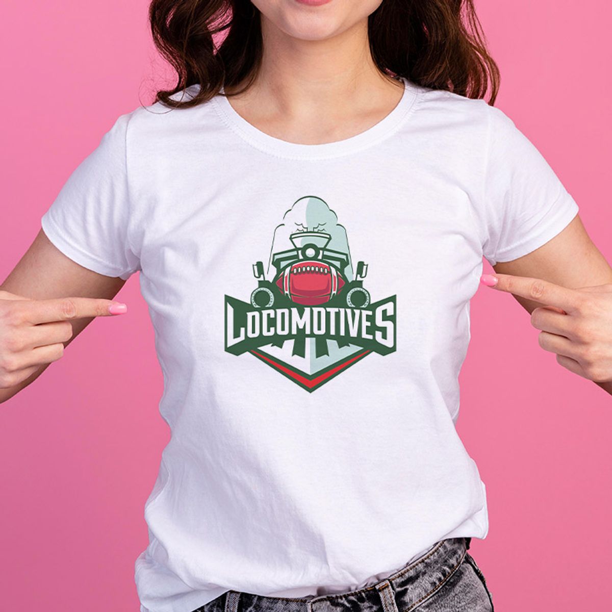 Nome do produto: Camiseta Baby Look Logo Locomotives