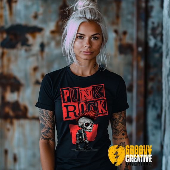 Punk Rock Skull-BabyLong-Quality