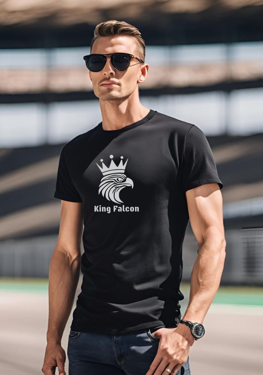 Nome do produto: Camiseta King Falcon Central - Fio Peruano (PIMA)