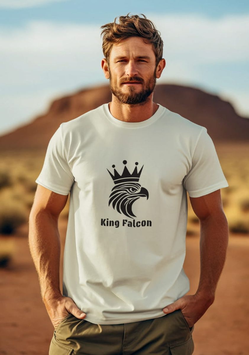 Nome do produto: Camiseta King Falcon - Fio Peruano