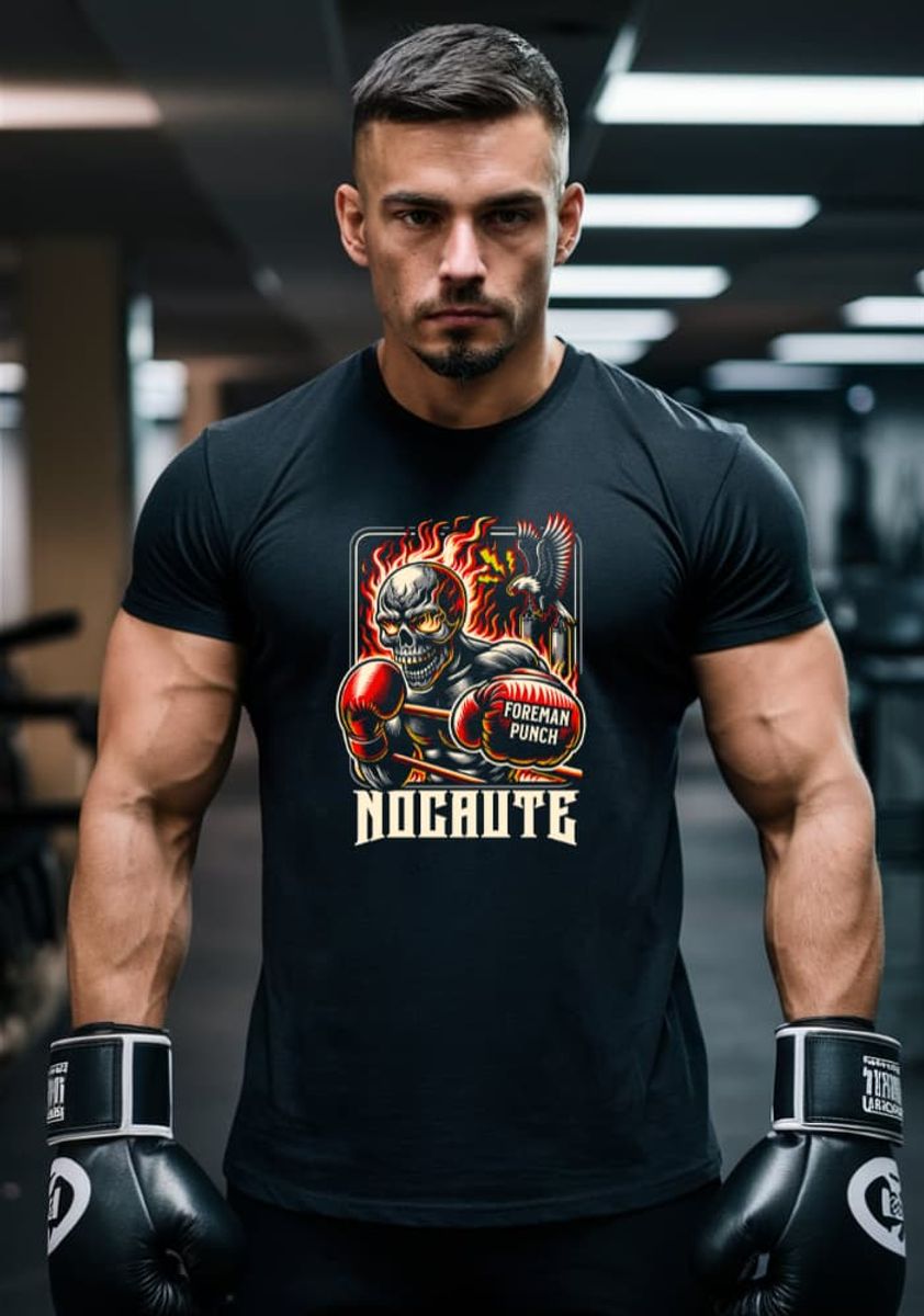 Nome do produto: Camiseta Nocaute Boxe - Foreman