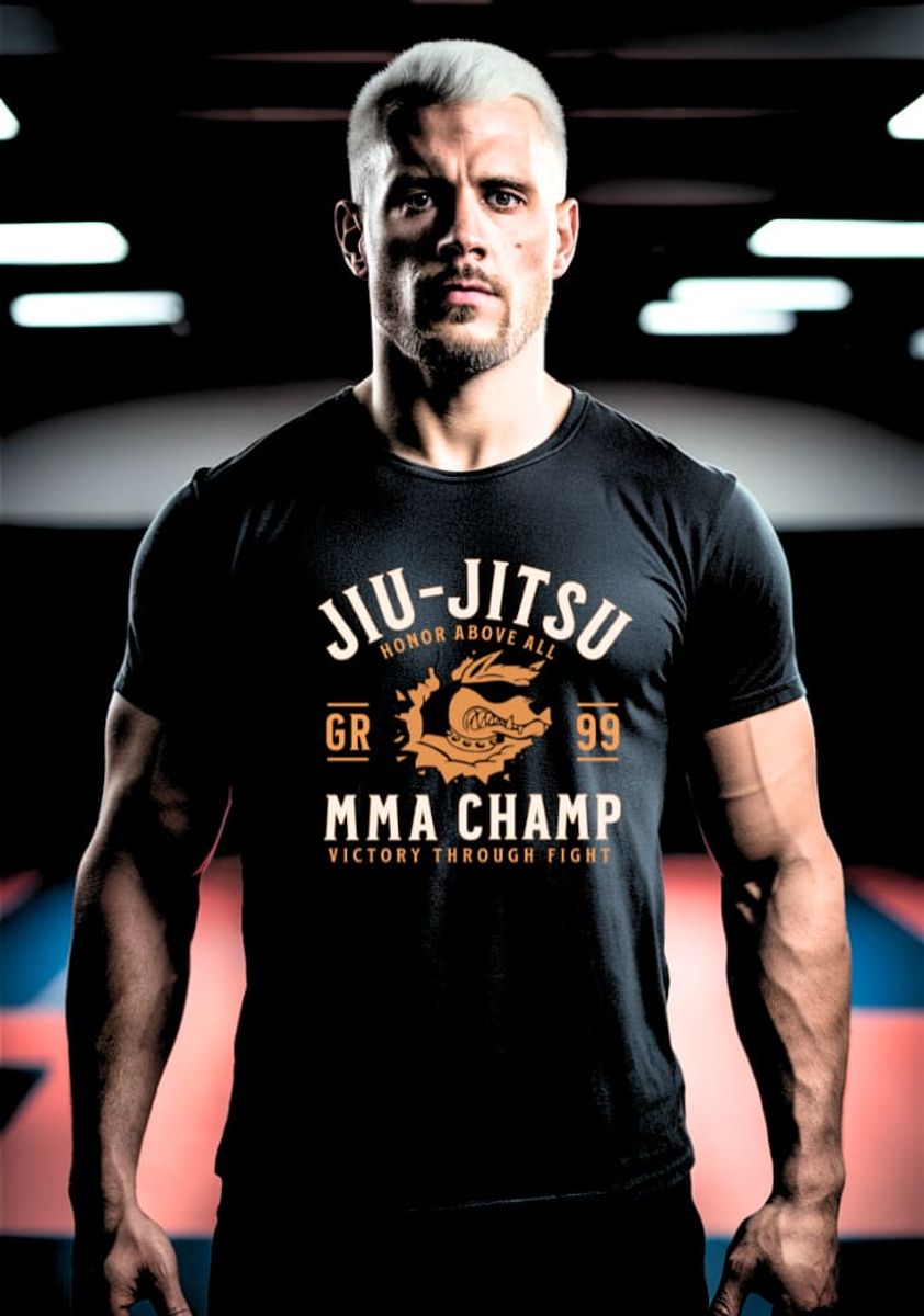 Nome do produto: Camiseta Jiu Jitsu MMA Champ - Gile Ribeiro