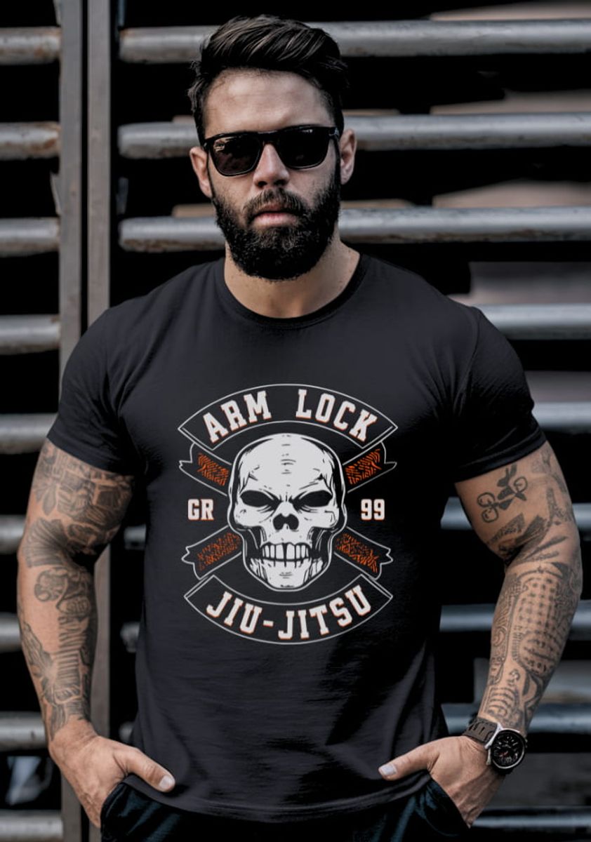 Nome do produto: Camiseta Arm Lock Jiu Jitsu - Gile Ribeiro