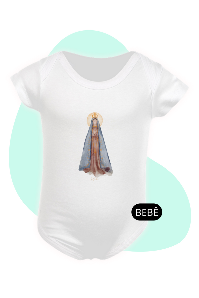 Nome do produto: Body Infantil - Mãezinha Aparecida