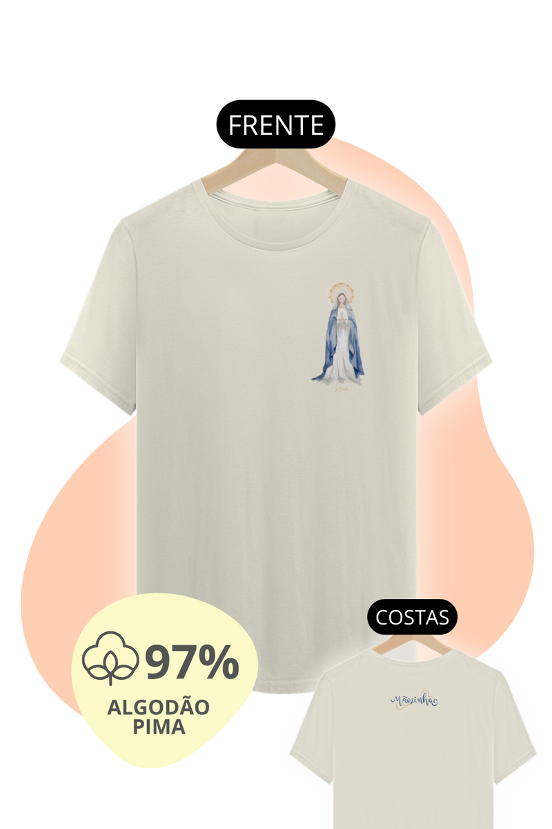 Nome do produto:  Camiseta Unissex Pima - Mãezinha das Graças #01