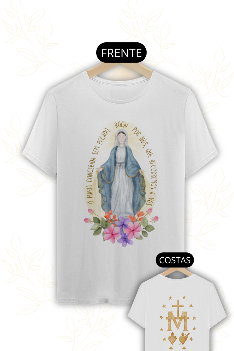 Nome do produto: Camiseta - Medalha Milagrosa